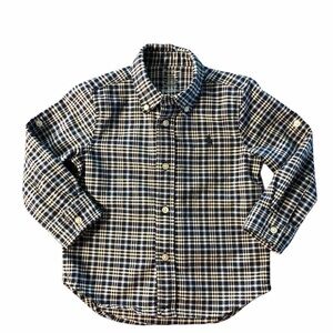 RALPH LAUREN - BOYS 24 MONTHS BLUE PLAID SHIRT